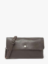 Cross Body Tas Caviar Leder Milano Bruin caviar CA23067